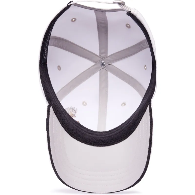 hvid-justerbar-buet-kasket-due-2-blessed-2-b-stressed-the-farm-lady-balls-fra-goorin-bros