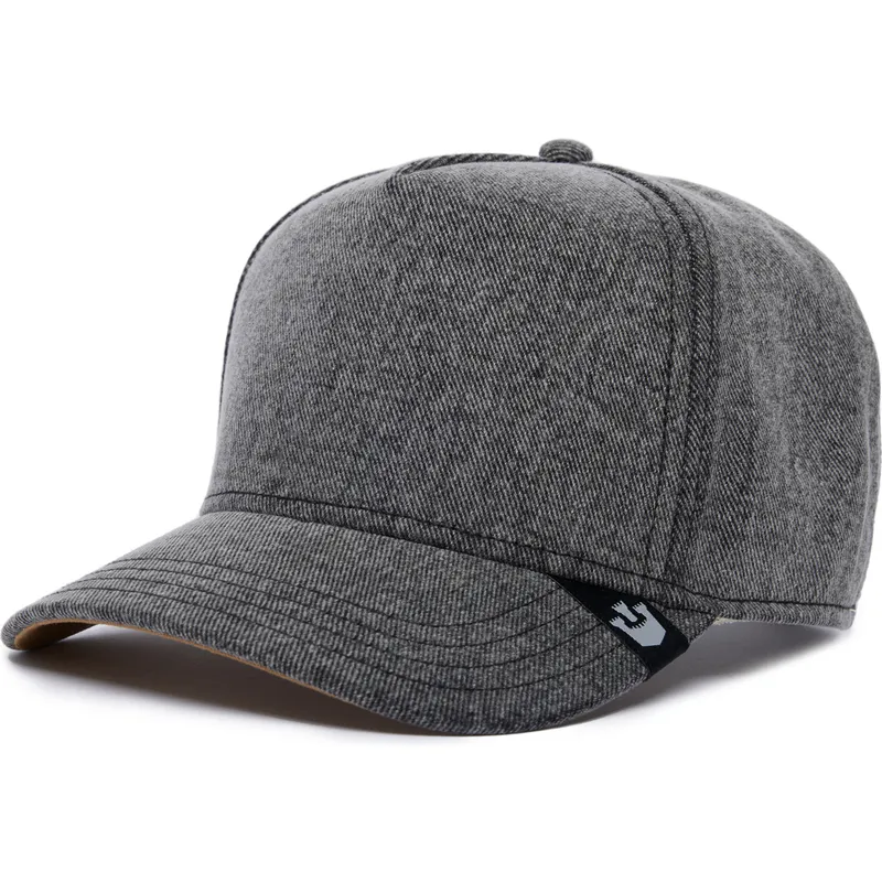 petten-gebogen-grijs-snapback-the-farm-nude-denim-the-farm-van-goorin-bros
