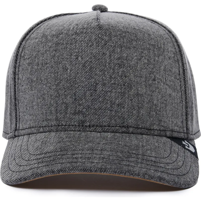 petten-gebogen-grijs-snapback-the-farm-nude-denim-the-farm-van-goorin-bros