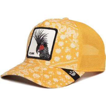 Casquette trucker jaune oiseau Punk Spray Paint Arch The Farm Paisley Goorin Bros.