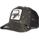 casquette-trucker-noire-scorpion-deadly-diamonds-and-pearls-the-farm-paisley-goorin-bros