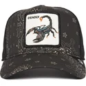 casquette-trucker-noire-scorpion-deadly-diamonds-and-pearls-the-farm-paisley-goorin-bros