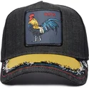 casquette-trucker-noire-coq-silky-cock-the-farm-silky-roots-goorin-bros