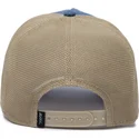 casquette-trucker-bleue-et-beige-lapin-tricky-silky-rabbit-the-farm-silky-roots-goorin-bros