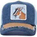 casquette-trucker-bleue-chevre-goat-silky-goat-the-farm-silky-roots-goorin-bros