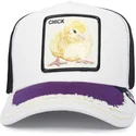 casquette-trucker-blanche-et-noire-poussin-silky-chick-the-farm-silky-roots-goorin-bros