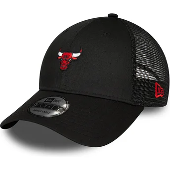 Casquette trucker noire ajustable 9FORTY Home Field Chicago Bulls NBA New Era