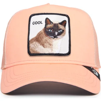Petten gebogen roze snapback gato Cool Cat The Farm Premium The Farm van Goorin Bros.