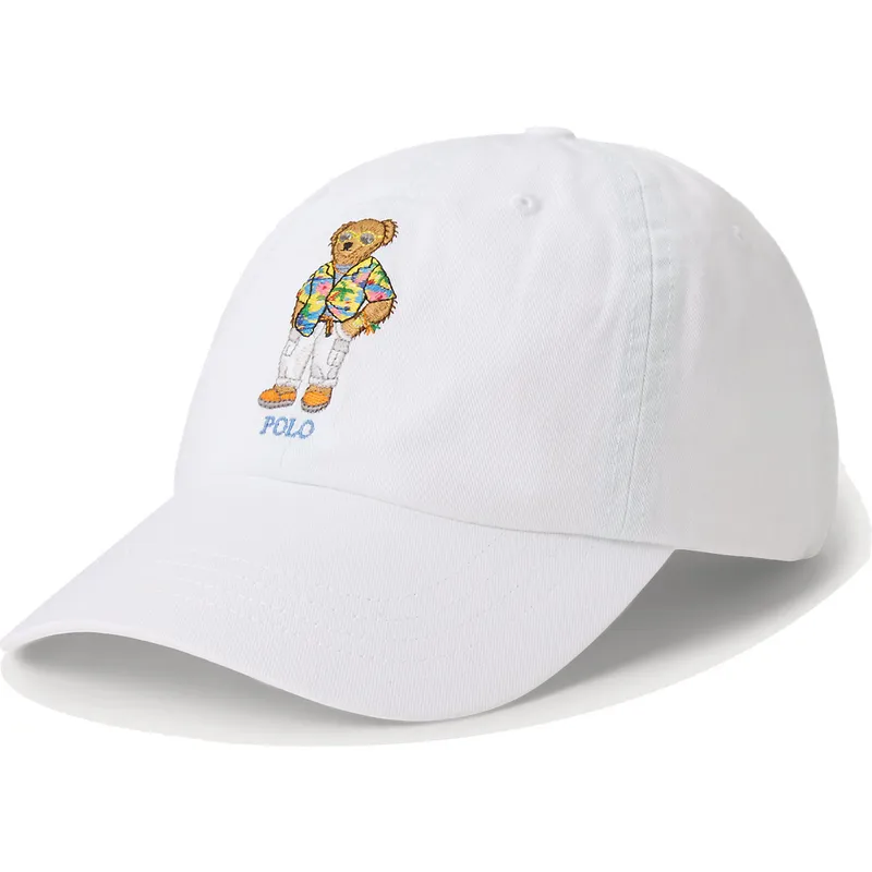 petten-gebogen-wit-verstelbare-band-classic-sport-bear-van-polo-ralph-lauren