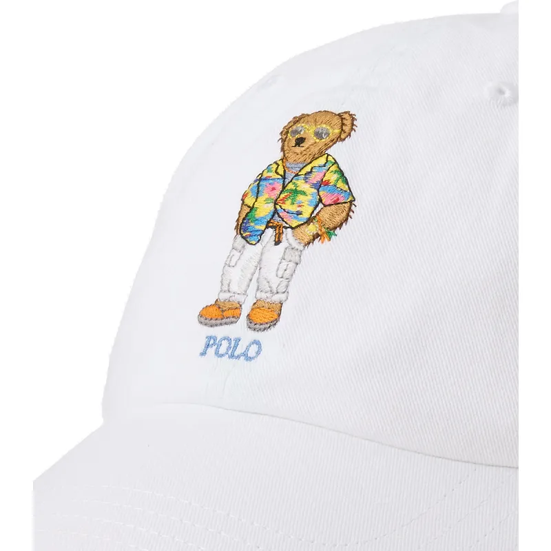 petten-gebogen-wit-verstelbare-band-van-polo-ralph-lauren