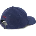 polo-ralph-lauren-curved-brim-red-logo-cotton-terry-classic-sport-navy-blue-adjustable-cap