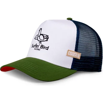 Petten gebogen meerkleurig snapback , Surfin Bird HFT van Coastal