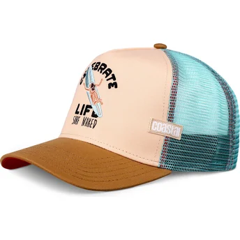Petten gebogen meerkleurig snapback , Celebrate Naked HFT van Coastal
