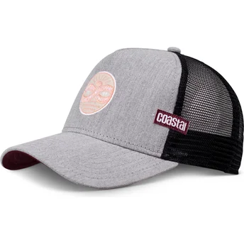 Petten gebogen grijs snapback van Coastal