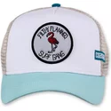 coastal-filthy-flamingo-hft-white-and-blue-trucker-hat