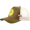 petten-gebogen-groen-snapback-surf-smile-hft-van-coastal