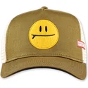 petten-gebogen-groen-snapback-surf-smile-hft-van-coastal