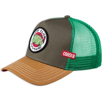 Casquette trucker verte et marron verte Fukushima HFT Coastal