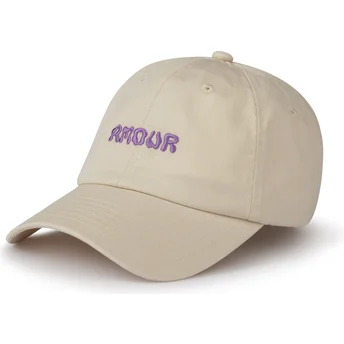 Petten gebogen beige verstelbare band van Pica Pica