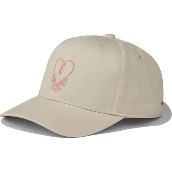 Casquette courbée beige snapback Heartbreak Hotel Pica Pica