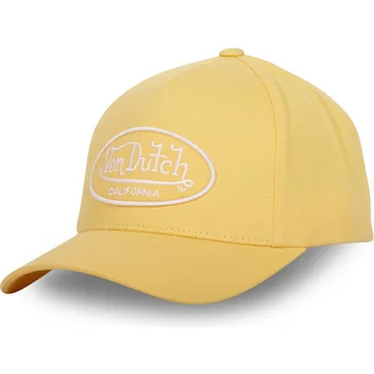 Casquette courbée jaune ajustable LOF CB C6 Von Dutch