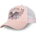 casquette-trucker-rose-et-blanche-eagle-rp-aigle-von-dutch