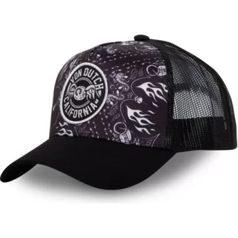 Petten gebogen zwart snapback BAN CT van Von Dutch