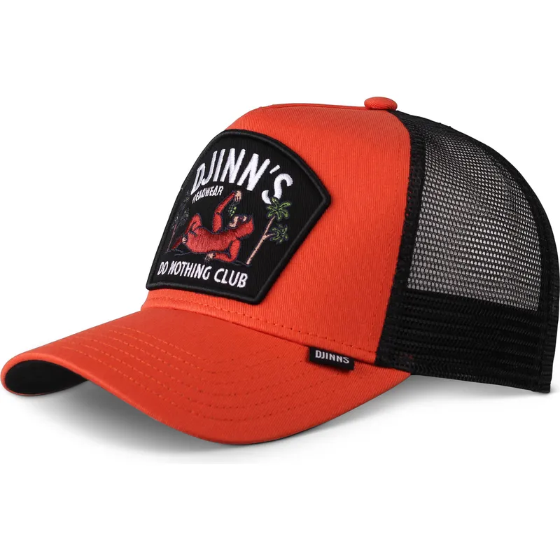 petten-gebogen-oranje-snapback-van-djinns