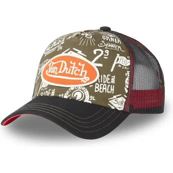 Casquette trucker verte et noire PAT CT Von Dutch