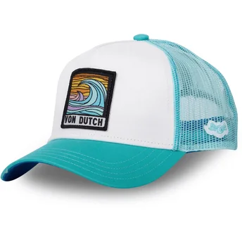 Von Dutch SURF04 weiße und blaue Trucker-Kappe