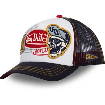 Casquette trucker blanche et bleue marine BAD CT Von Dutch