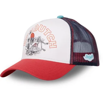 Casquette trucker blanche et rouge SURF01 Von Dutch