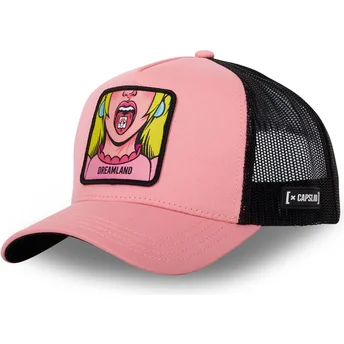 Casquette trucker rose et noire Dreamland DRE2 Cute Capslab