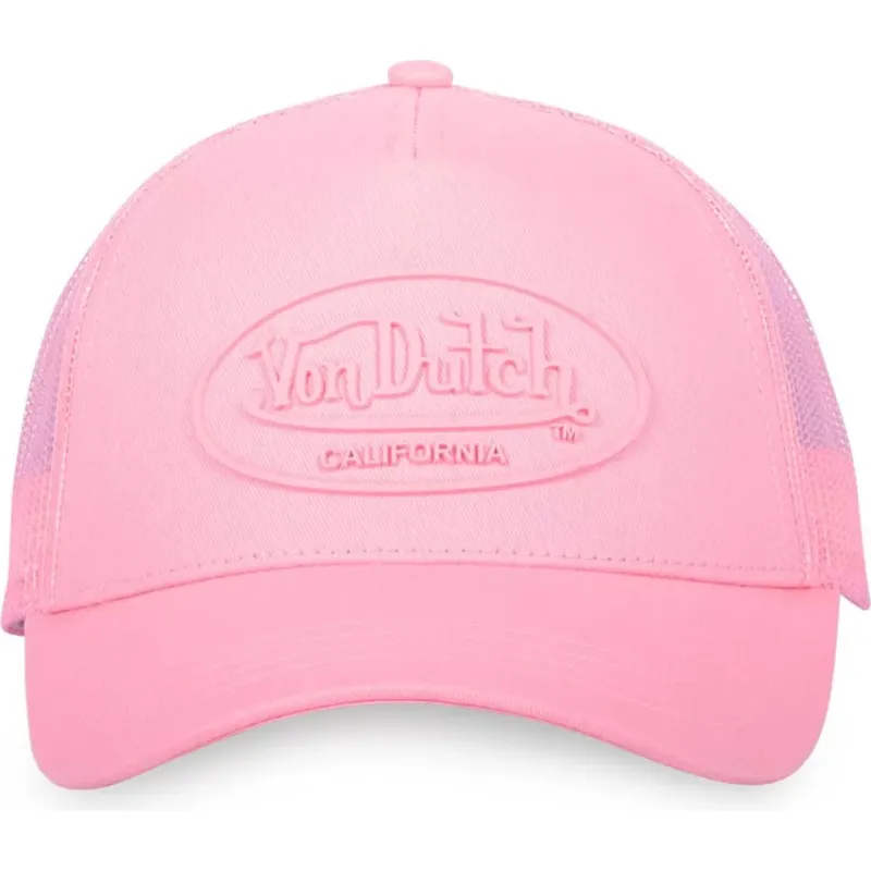 petten-gebogen-roze-snapback-log03-van-von-dutch