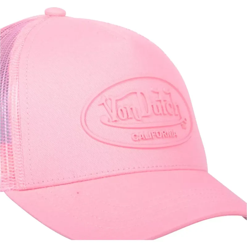 petten-gebogen-roze-snapback-log03-van-von-dutch