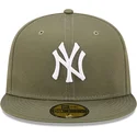 petten-plat-groen-fitted-59fifty-league-essential-van-new-york-yankees-mlb-van-new-era
