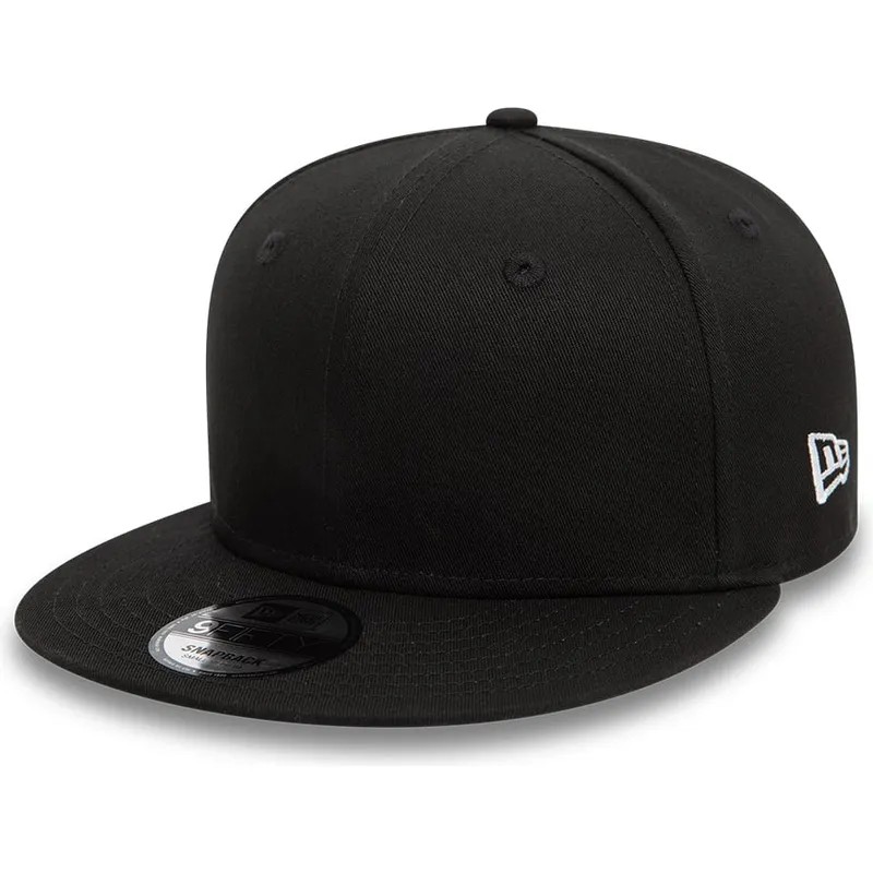 petten-plat-zwart-snapback-9fifty-cotton-van-new-era