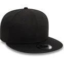 sort-flad-snapback-kasket-9fifty-cotton-fra-new-era