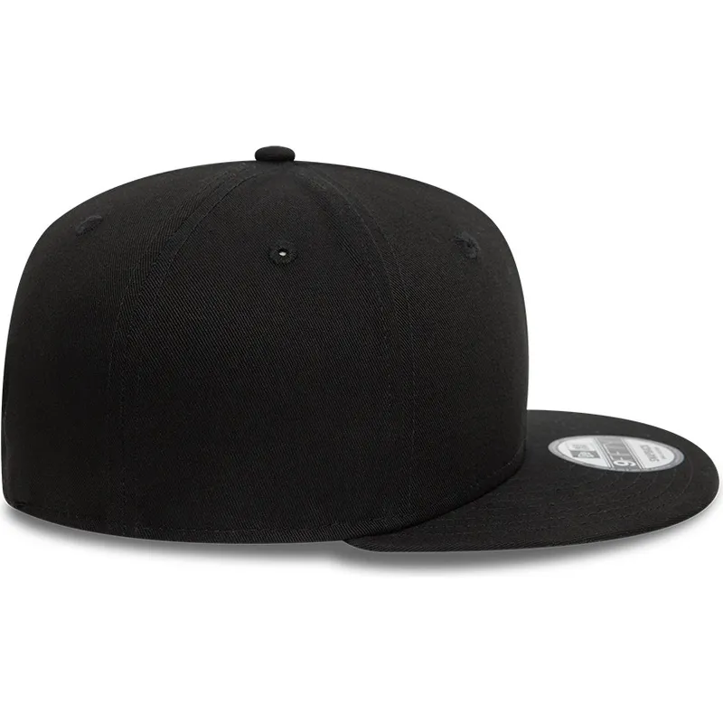 sort-flad-snapback-kasket-9fifty-cotton-fra-new-era