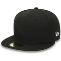 casquette-plate-noire-ajustee-59fifty-essential-new-era