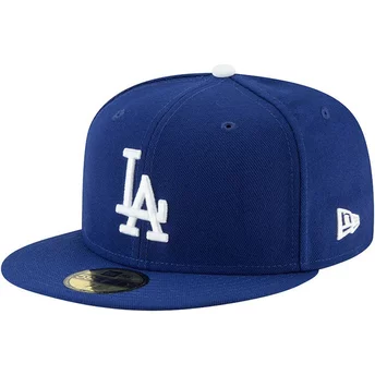 Gorra plana azul ajustada 59FIFTY Authentic On Field Game de Los Angeles Dodgers MLB de New Era