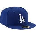 bla-platt-keps-justerad-59fifty-authentic-on-field-game-fran-los-angeles-dodgers-mlb-av-new-era