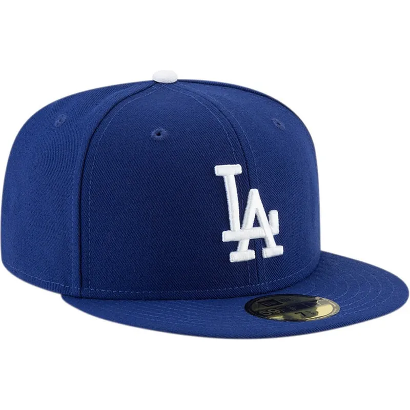 cappello-piatto-blu-regolato-59fifty-authentic-on-field-game-dei-los-angeles-dodgers-mlb-di-new-era