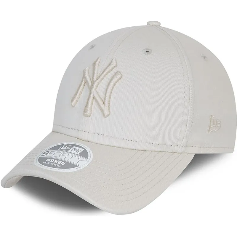 cappellino-curvo-grigio-regolabile-con-logo-grigio-da-donna-9forty-tonal-dei-new-york-yankees-mlb-di-new-era