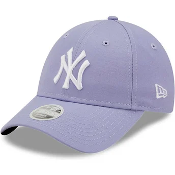 Petten gebogen paars verstelbaar 9FORTY League Essential van New York Yankees MLB van New Era