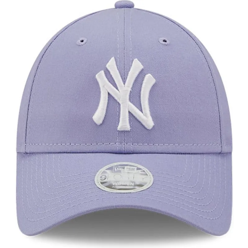 petten-gebogen-paars-verstelbaar-9forty-league-essential-van-new-york-yankees-mlb-van-new-era