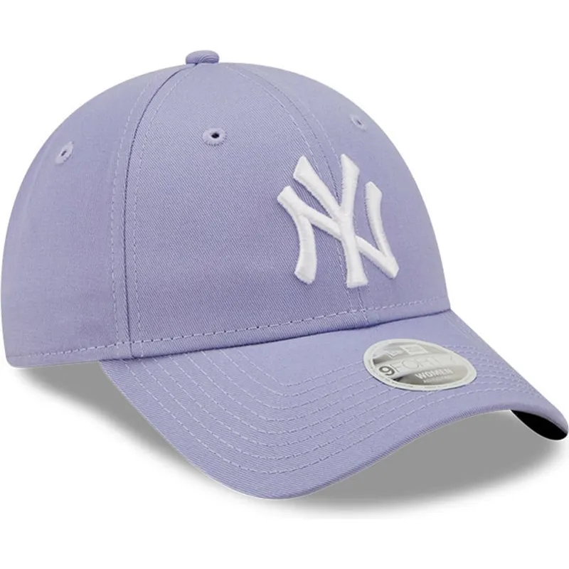 petten-gebogen-paars-verstelbaar-9forty-league-essential-van-new-york-yankees-mlb-van-new-era