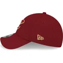 czerwona-zakrzywiona-regulowana-czapka-9forty-the-league-cleveland-cavaliers-nba-od-new-era