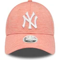 casquette-courbee-rose-ajustable-pour-femme-9forty-pull-new-york-yankees-mlb-new-era