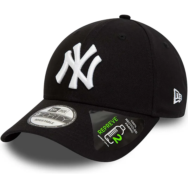 svart-bojd-justerbar-keps-9forty-repreve-league-essential-fran-new-york-yankees-mlb-av-new-era
